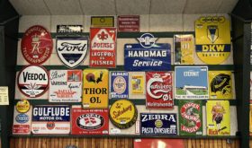 Tilbehør Øvrige Gamle Emaljeskilte