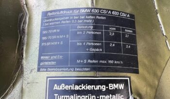 BMW 6-serie E24 630CS 3,0 full
