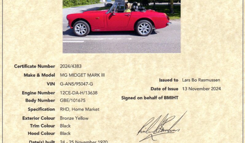 MG Midget Mk III full