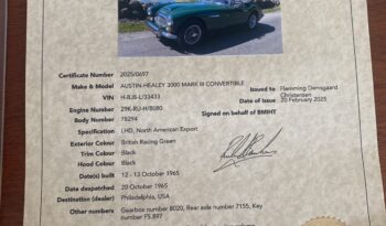 Austin-Healey 3000 MKIII phase2 full