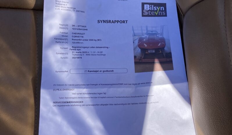 Chevrolet Corvette C3 5,7 V8 Stingray Targa full