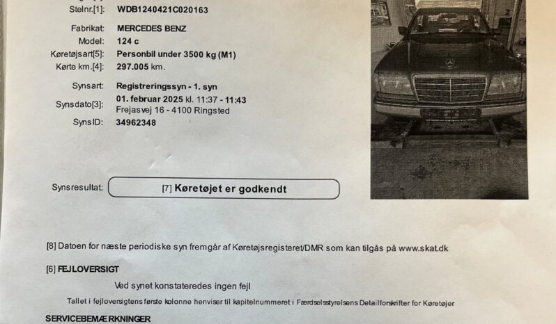 Mercedes-Benz E-Klasse (W124) coupe 1993 full