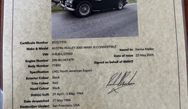 Austin-Healey 3000 MKIII phase2 full