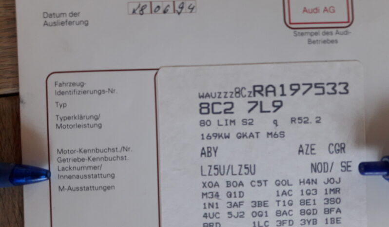 Audi S2 Limosine – B4 full