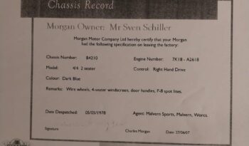 Morgan 4/4 S1 Open Two Seater full