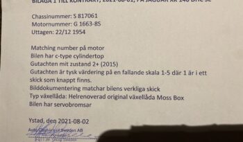 Jaguar XK 140 DHC full