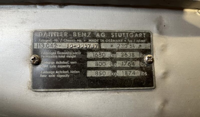 Mercedes-Benz SL (W113) 230 SL Pagode Roadster full