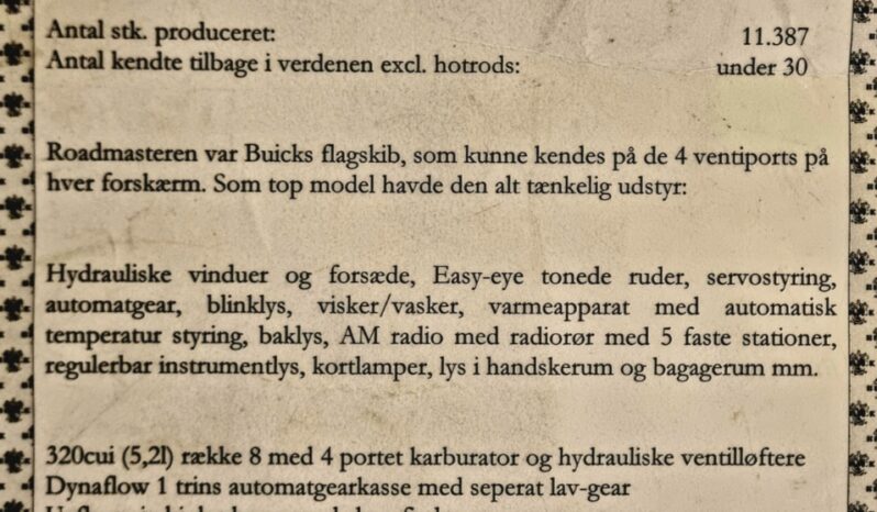 Buick Roadmaster 73r full