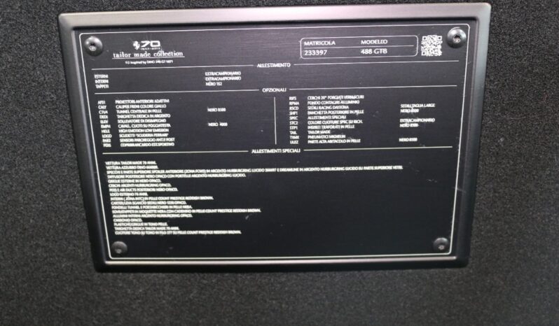 Ferrari 488 GTB 3,9 DCT – Anniversario full
