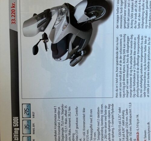 Kymco Xciting 500i Maxi Scooter full